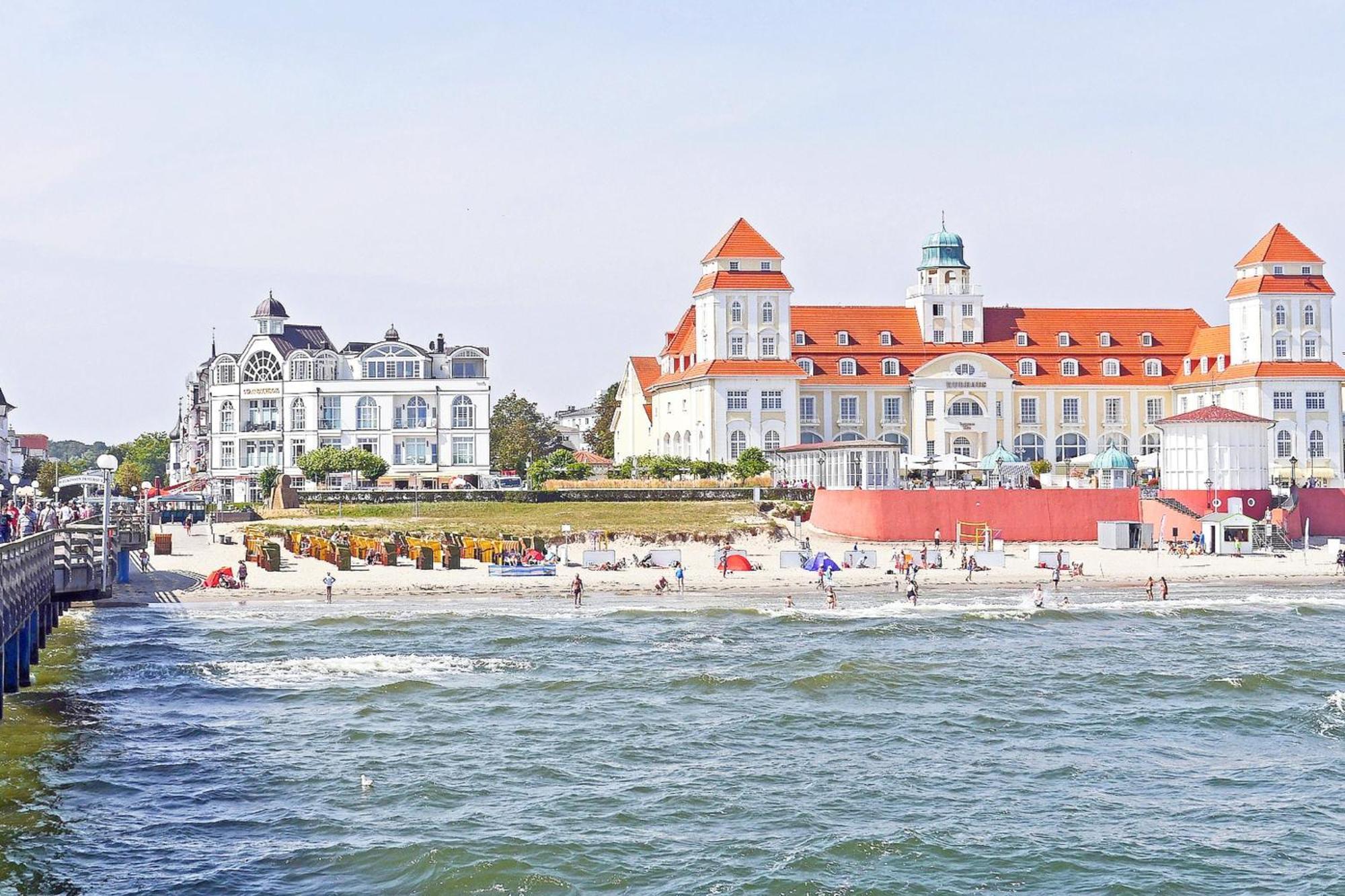 Aparthotel Ostsee Fewo 36 Balkon, Meerblick, Strand Binz Exteriör bild